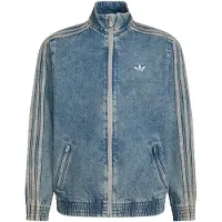 Adidas Tussenjas 'Firebird' crème / blauw denim