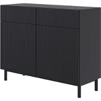 Selsey Ladekast Vesper | Design metaal zwart 99.800003051757812x80x38 cm ladekasten | NADUVI