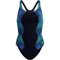 Speedo print medalist 1p wedstrijd badpak dames -