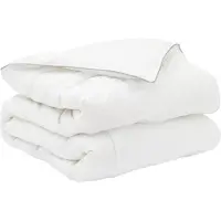 vidaXL Dekbed set Wit 135 x 220 cm Katoen, Bamboe, Polyester