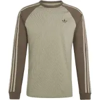 Adidas Shirt '3-STRIPES LONGSLEEVE' kaki / olijfgroen