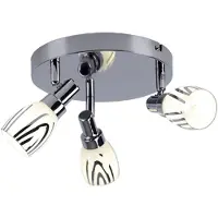 Globo Plafondlamp Plafondspot Woonkamerlamp Slaapkamerlamp Ganglamp, metaal, 3 vlammen Spots beweegbaar G9, DxH 20x14 cm