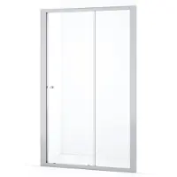 Maxaro Ruby Allure Douchedeur 125cm Chroom Helder Glas Schuifdeur | Douchedeur Schuifdeur | Schuifdeur Douche | Schuifwand douche