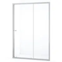 Maxaro Ruby Allure Douchedeur 130cm - Chroom Helder Glas Schuifdeur | Douchedeur Schuifdeur | Schuifdeur Douche | Schuifwand douche
