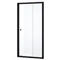 Maxaro Ruby Allure Douchedeur 100cm Mat Zwart Helder Glas Schuifdeur | Douchedeur Schuifdeur | Schuifdeur Douche | Schuifwand douche