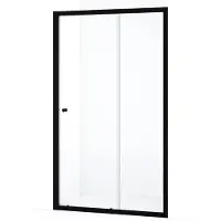 Maxaro Ruby Allure Douchedeur 120cm Mat Zwart Helder Glas Schuifdeur | Douchedeur Schuifdeur | Schuifdeur Douche | Schuifwand douche
