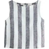 Next - Dames - Shelltop van linnenmix - Blauw