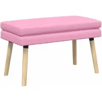 vidaXL Dubbel-laags bank Roze 80 x 40 x 47 cm Stof