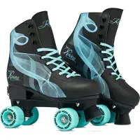 Raven Serena Zwarte/Mint Rolleschaatsen Maat 39-42 Verstelbaar