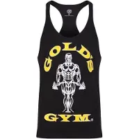 Gold's Gym GGVST003 Muscle Joe Premium String Vest - Black - XL