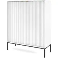 Selsey Dressoir Louis 2 deurs | spaanplaat wit 104x125x39 cm dressoirs | NADUVI