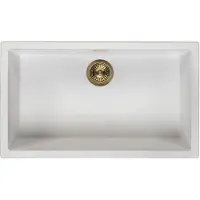 Pure.Sink Spoelbak 70x40 cm wit onderbouw en opbouw