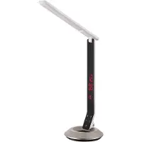 Globo Tafellamp Tafellamp LED-kantoorlamp Werklamp Slaapkamerlamp Zilver ALU klok Aanraakdimmer H 75 cm
