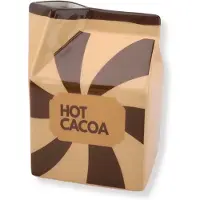 Housevitamin - Bloermenvaas - Melkpak Vaas 'Hot Cocao' - Bruin/Karamel - Dolomiet - 10,5x9x13,5cm