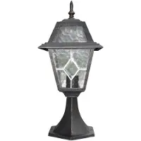 BTR Staande lamp buitenlamp tuinlamp zwart-goud IP44 lamp lamp
