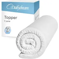 Dailydream | Ergonomische koudschuim Topper L/XL - ab 100kg - 6cm Höhe / 160x200cm | Koud schuim | Topmatras - Topper Matras - Topdekmatras