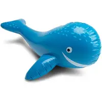 Swim Essentials - watersproeier - 100 x 60 cm - blauw - walvisvorm