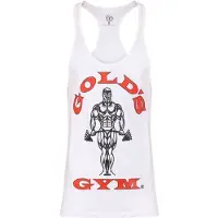 Gold's Gym GGVST003 Muscle Joe Premium String Vest - White - M