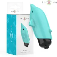 Ohmama INTENSE ECHO - Mini Vibrator Dolfijn - 1 Snelheid - Batterijgevoed - 8 x 4,7 cm - Blauw