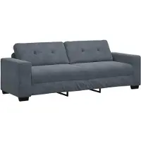 vidaXL 3-zitsbank donkergrijs 220x78x80 cm fluweel