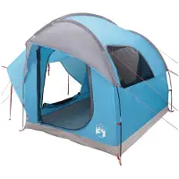 vidaXL Auto Tent Blauw 3-persoons Polyester en Staal