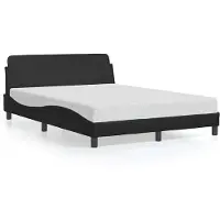vidaXL Bedframe Dover zwart 135x190 cm kunstleer