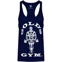 Gold's Gym GGVST003 Muscle Joe Premium String Vest - Navy - XL