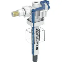 Geberit type 383 vulventiel, aansluiting aan de zijkant 3/8", messingnippel, voor inbouwreservoir