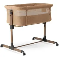 Deryan Snoozy Teddy Co Sleeper - Wieg voor Baby - Verstelbaar - Bruin