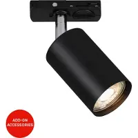 Briloner Rail - Railverlichting uitbreiding opbouwspot - draaibaar spot - met GU10 fitting - excl- lichtbron - 13.8 cm - zwart
