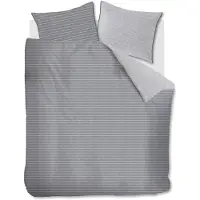 Rivièra Maison Dekbedovertrek Pinstripe Grijs Katoen-240 x 200 / 220 cm | Lits-Jumeaux