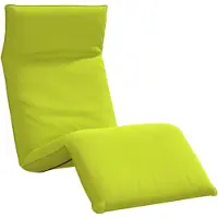 vidaXL Ligstoel inklapbaar 175x54x8,5 cm oxford stof heldergroen