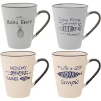 COSY&TRENDY Cosy & Trendy Pesci Beker 30cl D8,7xh10,5cm 4 Types
