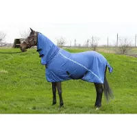 Harry's Horse Cooler- vliegendeken Mesh Pro met hals - maat 85/115 - blue