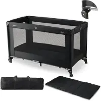 Deryan Believer Campingbedje - 120x60cm - Zwart