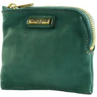 Caterina Lucchi Leren kaarthoes Fanny Wallet Pino groen