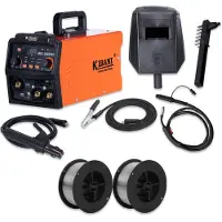 Kibani Lasapparaat MIG-300PRO - Incl. 2 Rollen Lasdraad - IGBT-Inverter-Technologie - Semi-Automatische Omvormer - Lasapparaat Elektrisch - MIG - MMA - TIG