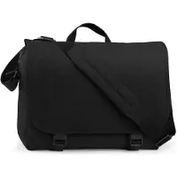 Bagbase Two-Tone Digital Messenger BG218 - Black - 39 x 31 x 12 cm