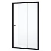 Maxaro Ruby Allure Douchedeur 110cm Mat Zwart Helder Glas Schuifdeur | Douchedeur Schuifdeur | Schuifdeur Douche | Schuifwand douche