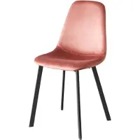 Lizzely Garden & Living SET DEAL: 6 stuks Eetkamerstoel Simpy oud roze velvet eetstoel zetel
