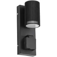 LINDBY Buitenverlichting , Enerio, dimbare, Zwart, Aluminium, Modern