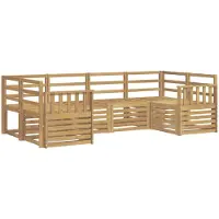 Syfax Buiten bankenset 6 pcs Wit 245 x 128,5 x 73 cm