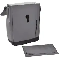 Beaba Oslo Luiertas - Rugzak - 19L - Waterdicht - Incl Verzorgingsmatje - Mineral Grey - Grijs