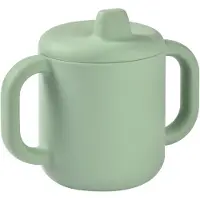 Beaba Siliconen Leerbeker - 2-in-1 Drinkbeker met Tuit & Handgrepen - 170 ml - BPA-vrij - Onbreekbare Beker - Vaatwasserbestendig - Groen