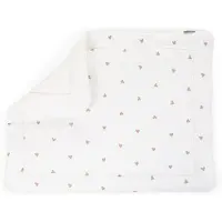 Childhome Boxkleed 75x95 cm – Tetra hartjes – Lichtblauw – Dubbelzijdig – Oeko-Tex – Parklegger & Speelmat