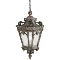 Kichler LED Buiten Hanglamp Tournai | 3X E14 Max 60W | IP44 | Dimbaar | Londonderry