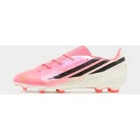 Adidas F50 Hyperfast League Gras Voetbalschoenen (FG) Kids Felroze Zwart Goud Wit