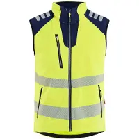 Blakläder 3091-2513 Softshell Bodywarmer High Vis High Vis Geel/Marineblauw maat M heren