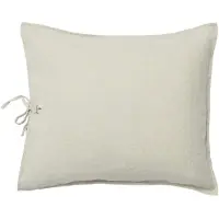 Garbo&Friends Embroidered Linen Pillowcase 50x60 Cm - Kussenslopen Linnen Beige - GF1367395-0630-153SE