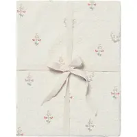 Garbo&Friends La Fraise Seersucker Fitted Sheet Junior 70x140 Cm - Onderlakens Biologisch Katoen Beige - GF150270-000-592EU
